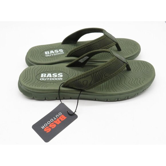 Bass Outdoor Men's Green Flip Flops  Size 7.5M  Durable & Comfortable NWB $45 - Picture 8 of 8
